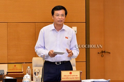 Tổng Thư ký Quốc hội Nguyễn Hạnh Phúc vừa có văn bản thông báo kết luận của Uỷ ban Thường vụ Quốc hội tại phiên họp thứ 45 về quyết toán ngân sách nhà nước năm 2018