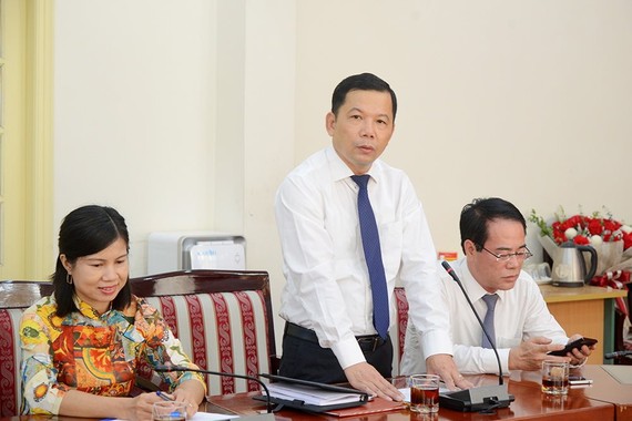 Phó Tổng cục trưởng Tổng cục Biển và Hải đảo Việt Nam Trương Đức Trí phát biểu nhận nhiệm vụ
