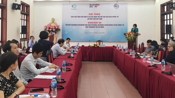 Viện trưởng CIEM Trần Thị Hồng Minh phát biểu khai mạc hội thảo