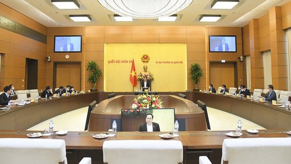 Phó Chủ tịch Thường trực Quốc hội Trần Thanh Mẫn chủ trì họp giao ban giữa lãnh đạo Quốc hội và Thường trực các cơ quan của Quốc hội  ​
