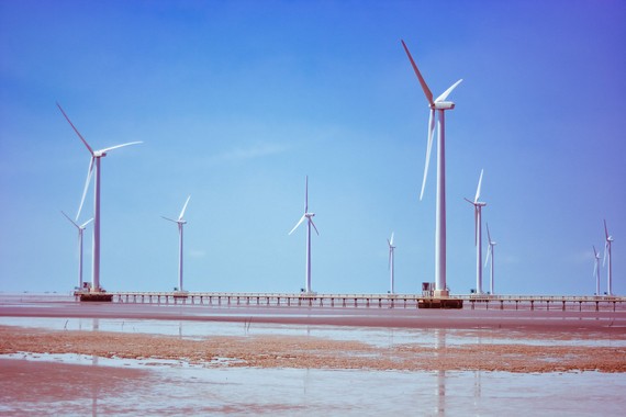 Một trang trại điện gió ở Bạc Liêu