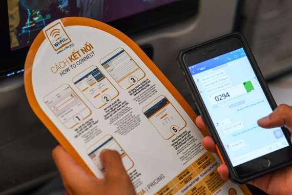 Hành khách được trải nghiệm miễn phí wifi 30 phút trên một số chuyến bay của Vietnam Airlines 