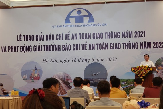 Bộ trưởng Bộ GTVT Nguyễn Văn Thể phát động giải báo chí về an toàn giao thông năm 2022