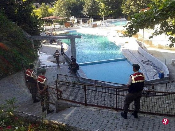 土耳其一處水上公園發生觸電事故。（圖片來源：新加坡聯合早報）