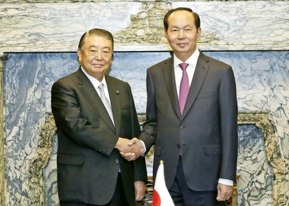 國家主席陳大光會見日本眾議院 議長大島理森。