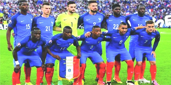 法國足球隊。