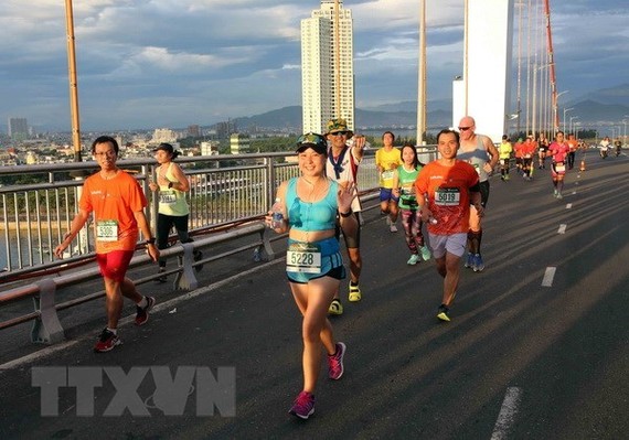  峴港國際馬拉松賽。（圖源：TTXVN）