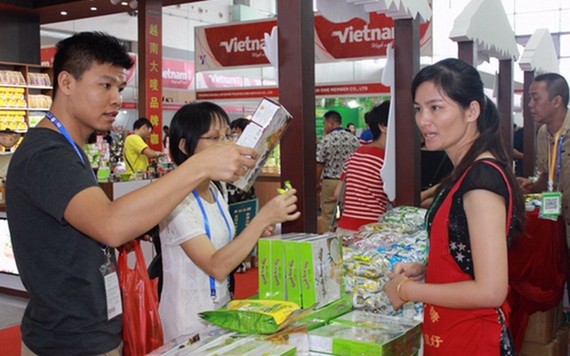 越南企業參加中國-東盟博覽會。