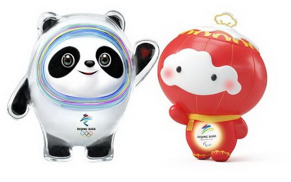 北京2022年冬奧會和冬殘奧會吉祥物。