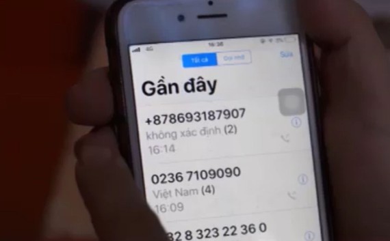 Đối tượng sử dụng số điện thoại có mã vùng khác mã vùng Việt Nam