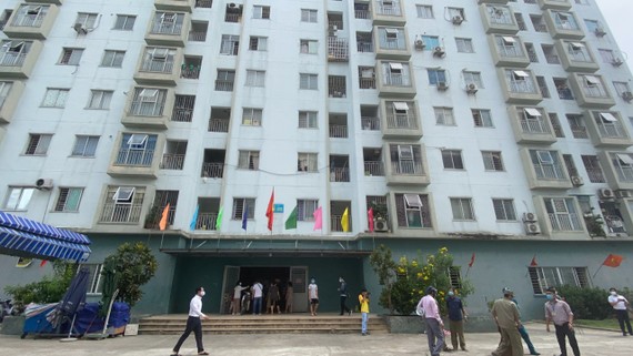 Một chung cư nhà ở xã hội ở phường Nại Hiên Đông (quận Sơn Trà, TP Đà Nẵng)