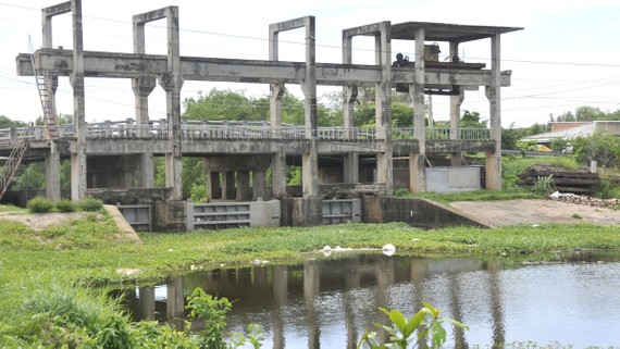 Công trình thủy lợi thích ứng biến đổi khí hậu  tại huyện Cần Giuộc (tỉnh Long An)