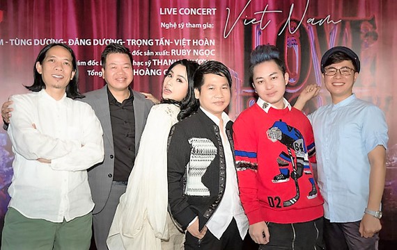 Các nghệ sĩ trong chương trình “Việt Nam Love Story”