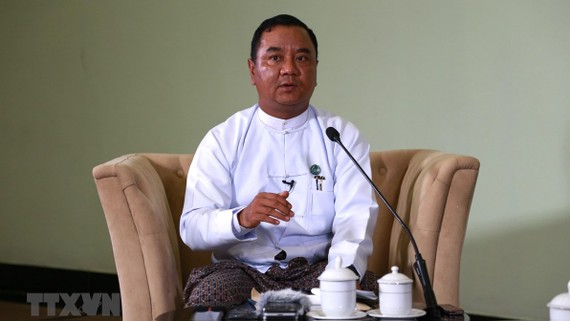 Ông Zaw Min Tun, Người phát ngôn quân đội Myanmar và Hội đồng điều hành nhà nước (SAC). Ảnh: THX/TTXVN
