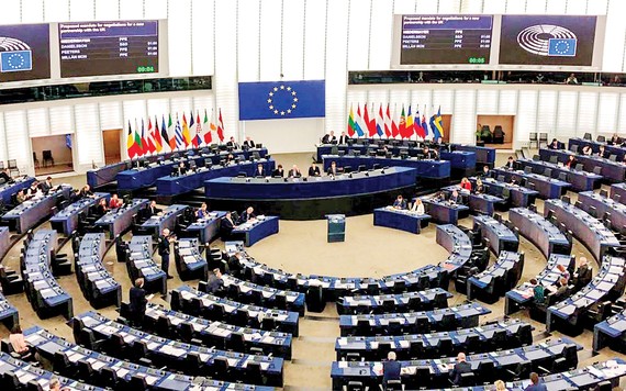 Toàn cảnh một phiên họp của Nghị viện châu Âu