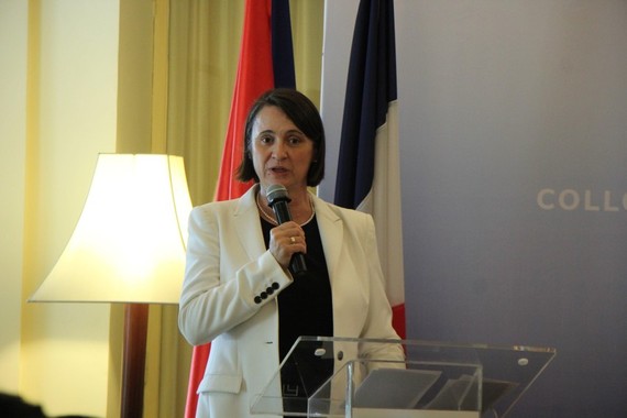 Bà Emmanuelle Pavillon-Grosser, Tổng lãnh sự Pháp tại TPHCM.  Ảnh: DƯƠNG HOÀNG