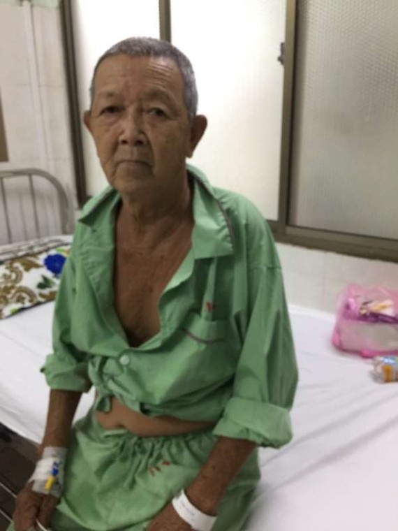 馮德志正在阮知方醫院接受治療。