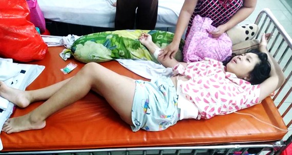 林潘黃燕在市兒童醫院治療。