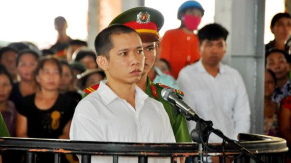 Bị cáo Lê Lâm Hưng tại phiên tòa