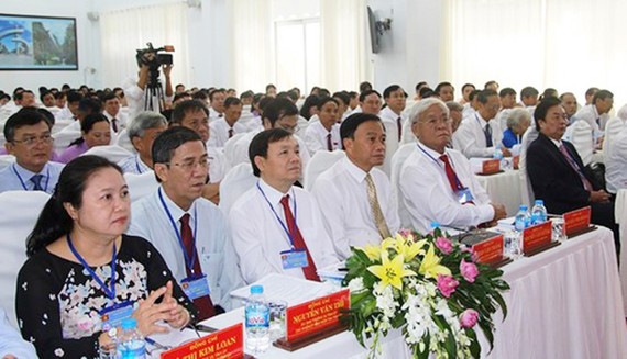Các đại biểu tham dự đại hội Đảng bộ huyện Châu Thành. Ảnh: Văn Khương 