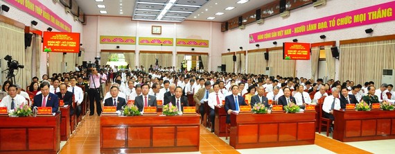 Quang cảnh Đại hội đại biểu Đảng bộ tỉnh Đồng Tháp nhiệm kỳ 2020-2025
