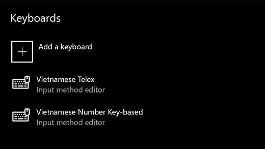 Microsoft chính thức đưa bộ gõ tiếng Việt vào Windows 10 19H1 Update