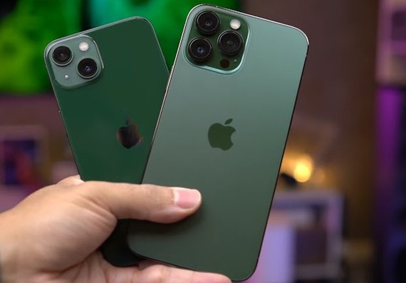 Màu xanh lục trên iPhone 13 và 13 Pro Max