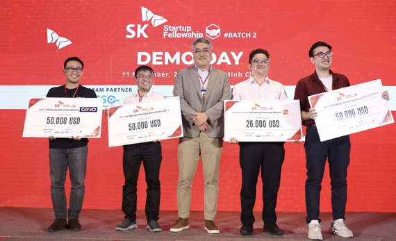 Các startup xuất sắc nhận giải tại Demo Day của SK Startup Fellowship 2021