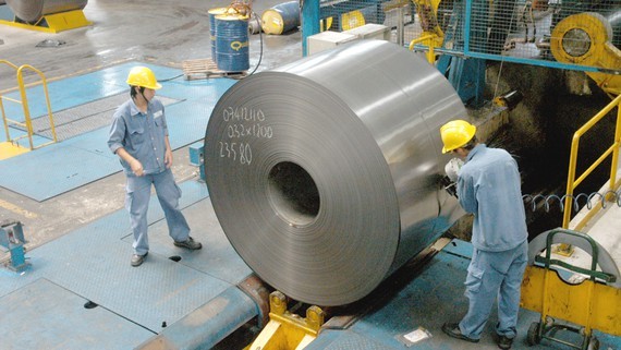 Steel production at a Vietnamese company. (Photo: SGGP)