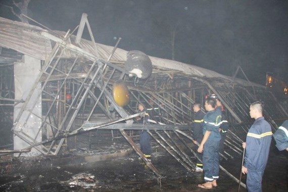 A fire broke out in the early morning of July 3 at Phu Quoc Night Market 
