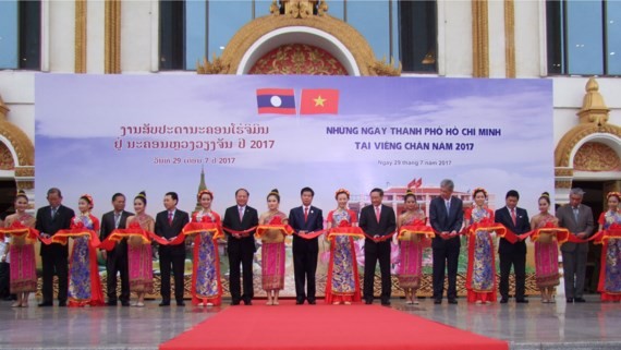 In the opening ceremony of the “HCM City days in Vientiane 2017” program
