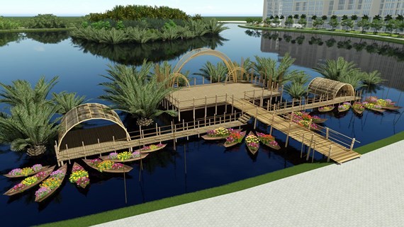 The design for “Spring Wharf” area