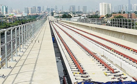 The Ho Chi Minh City's first metro line Ben Thanh-Suoi Tien construction project 
