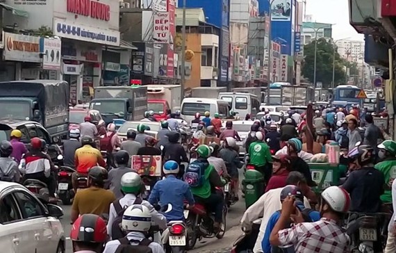 Traffic congestion in Ho Chi Minh City (Photo: VNA)
