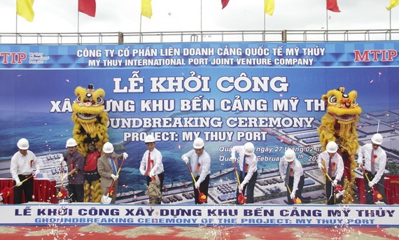 The groundbreaking ceremony of My Thuy International Seaport