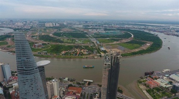A view of the Thu Thiem new urban area project in District 2 of Ho Chi Minh City (Photo: VNA)