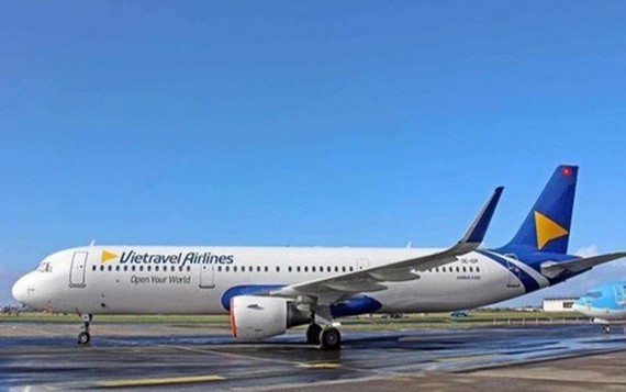 The A321CEO that is the first plane of Vietravel Airlines (Photo: tuoitre.vn)