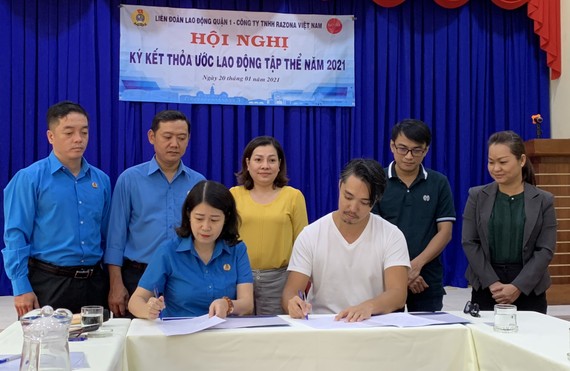 LĐLĐ quận 1 ký thỏa ước lao động tập thể với Công ty TNHH Razona Việt Nam 