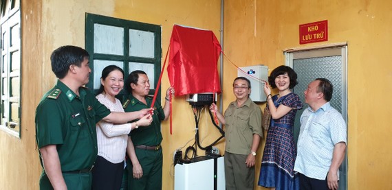 Bàn giao công trình cho đồn biên phòng tại tỉnh Bình Phước