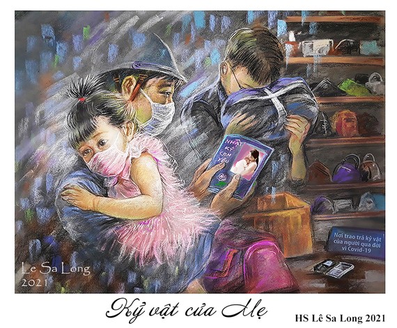 Giọt nước mắt rơi vào trong tranh Giọt nước mắt rơi vào trong tranh