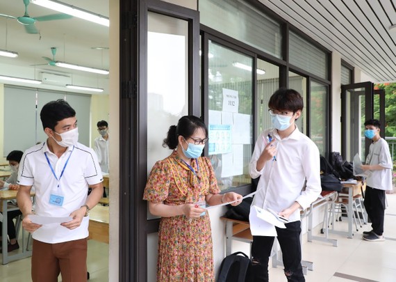 Kỳ thi tốt nghiệp Trung học phổ thông năm 2022 diễn ra vào ngày 7 và 8-7 Thí sinh dự thi tốt nghiệp THPT 2021. Ảnh: QUANG PHÚC
