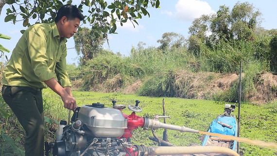 Đồng bằng sông Cửu Long: Sẵn sàng phòng chống cháy rừng  Vườn quốc gia U Minh Hạ chuẩn bị sẵn các phương tiện để phòng cháy chữa cháy rừng. Ảnh: TẤN THÁI