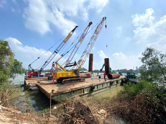 Gỡ nút thắt kết nối giao thông vùng Đông Nam bộ Thi công cầu Bạch Đằng nối liền 2 tỉnh Bình Dương - Đồng Nai