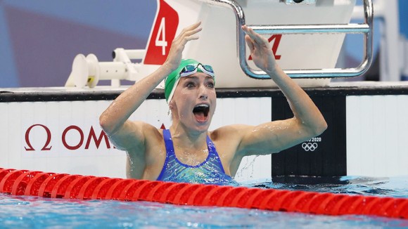 Bảng xếp hạng Olympic Tokyo 2020 (tính đến 21 giờ ngày 30-7) Kình ngư Tatjana Schroenmaker phá kỷ lục thế giới ở nội dung 200m ếch.