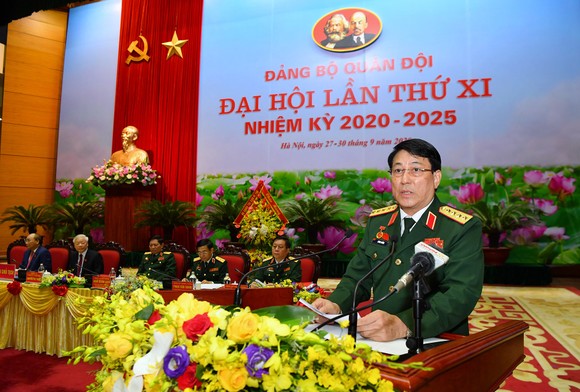 Khai mạc trọng thể Đại hội Đại biểu Đảng bộ Quân đội lần thứ XI, nhiệm kỳ 2020 - 2025 ảnh 7