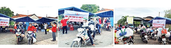 Nồng ấm nghĩa tình miền Trung hỗ trợ dòng người về quê ảnh 39