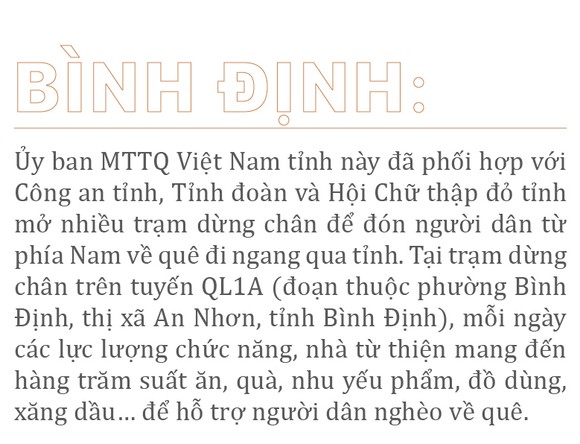 Nồng ấm nghĩa tình miền Trung hỗ trợ dòng người về quê ảnh 42