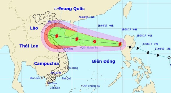 Bão Podul giật cấp 10 đi vào biển Đông, có thể vào đất liền sớm hơn dự kiến ảnh 1