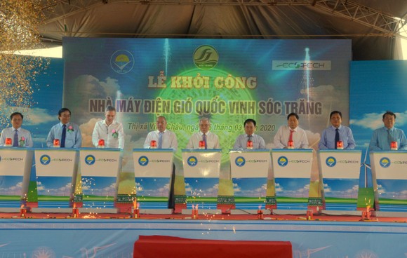 Sóc Trăng khởi công Nhà máy điện gió 5.320 tỷ đồng ảnh 1
