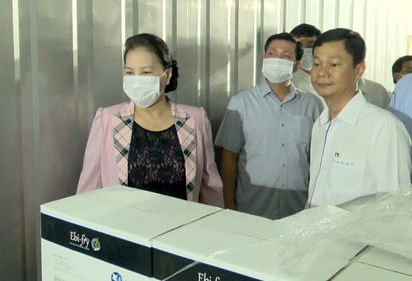 Chủ tịch Quốc hội Nguyễn Thị Kim Ngân thăm cơ sở sản xuất giống lúa ST25 ảnh 4